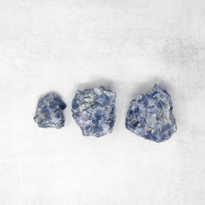 raw blue calcite chunk
