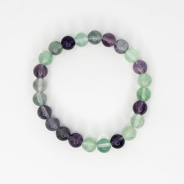 Fluorite on sale bead bracelet