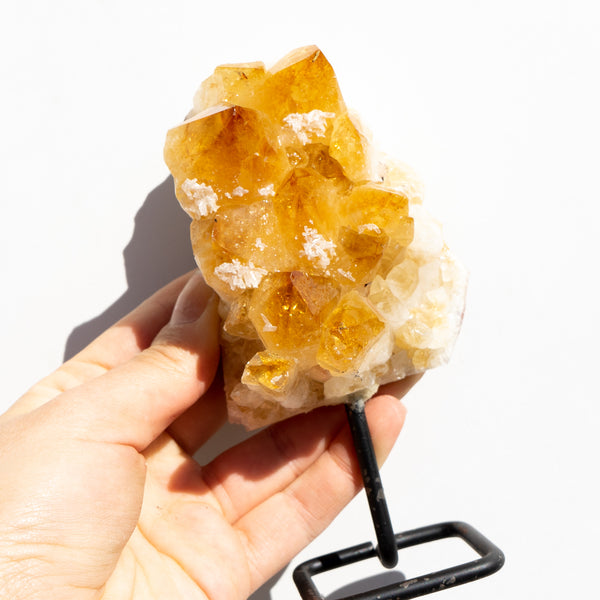 Citrine Cluster on Stand