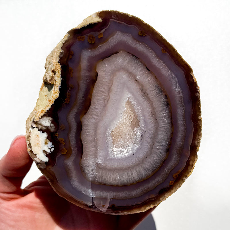 Druzy Agate Slice