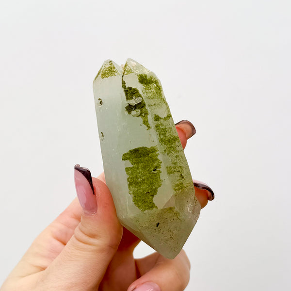 RARE Druzy Epidote on Quartz