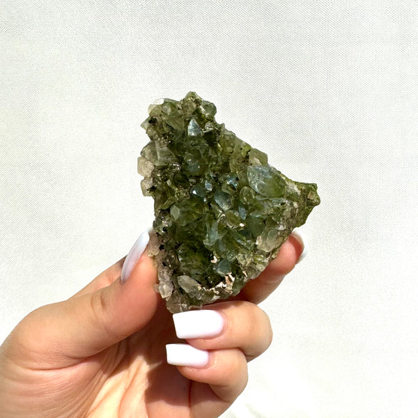 Forest Epidote with Quartz