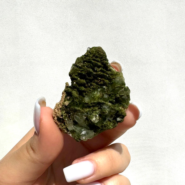 Forest Epidote with Quartz