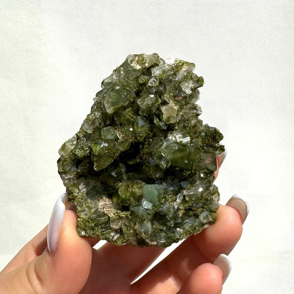 Forest Epidote with Quartz