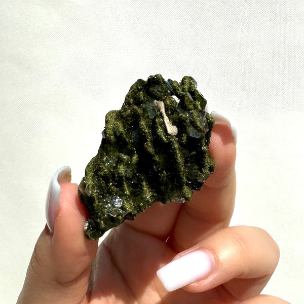 Forest Epidote with Quartz