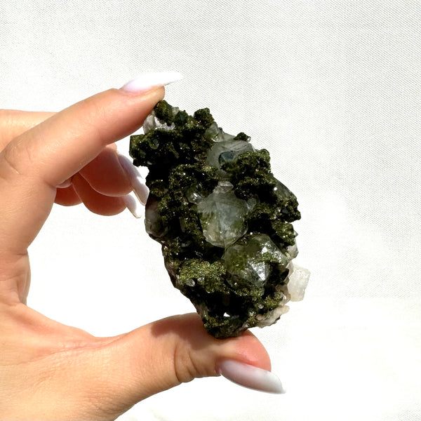 Forest Epidote with Quartz