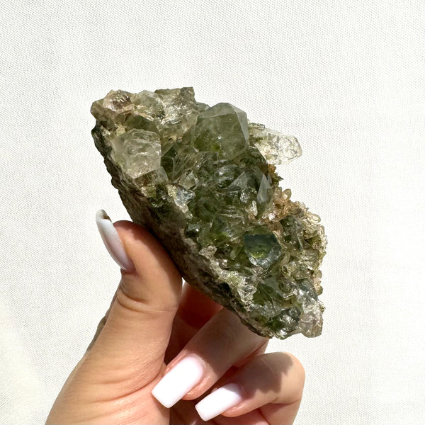 Forest Epidote with Quartz