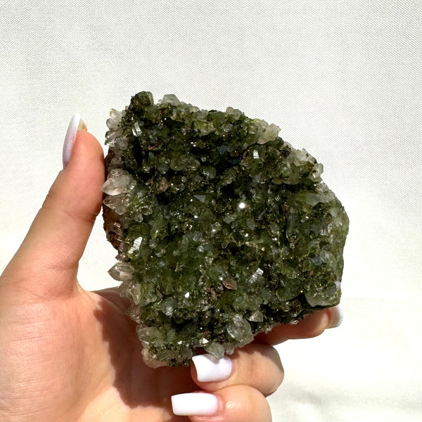 Forest Epidote with Quartz