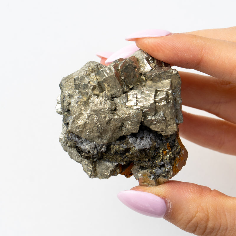 Pyrite, Quartz & Sphalerite (Morocco)