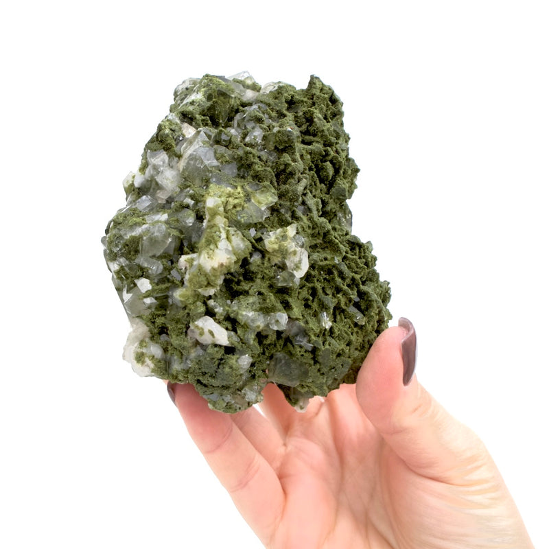 Forest Epidote with Quartz