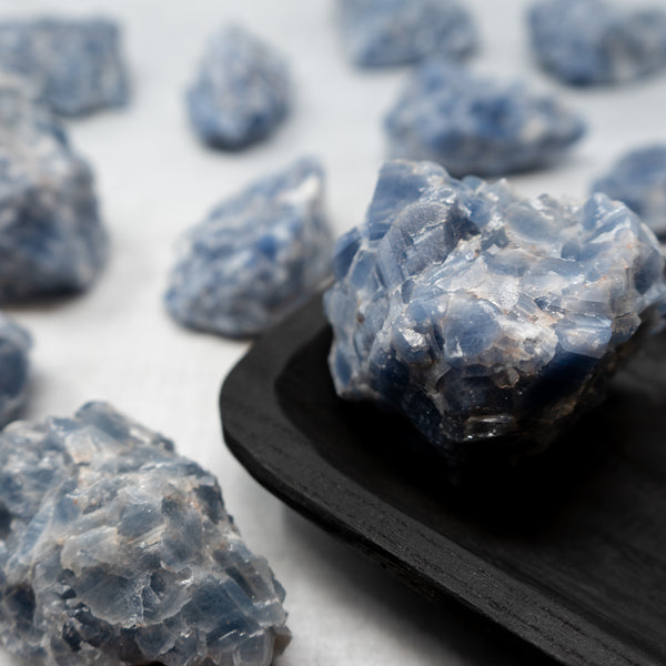 blue calcite chunk