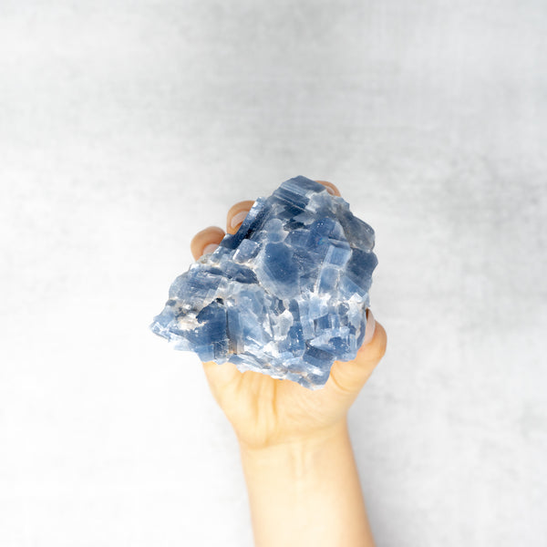 raw blue calcite chunk