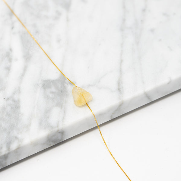 Gold Citrine Necklace