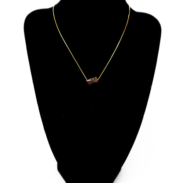 Gold Garnet Necklace