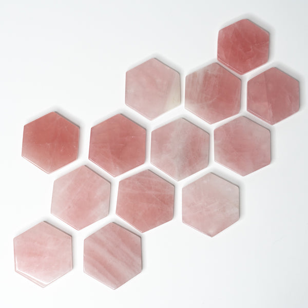 Rose Quartz Hexagon Slab