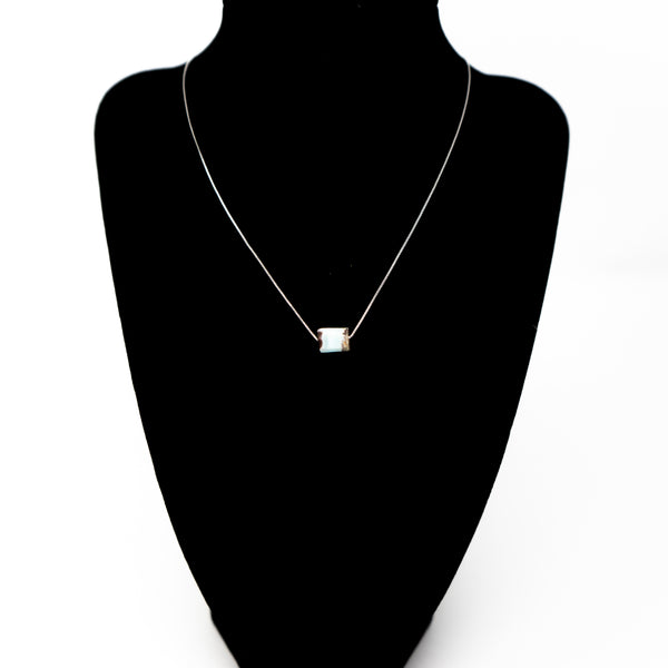 Silver Larimar Necklace